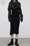 Marc Le Bihan Shoulder Fastest Long -sleeved Dress 2865 Black